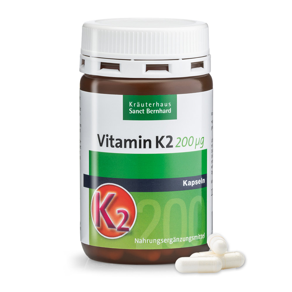 Vitamin K2 200µg capsules » Buy online now Sanct Bernhard