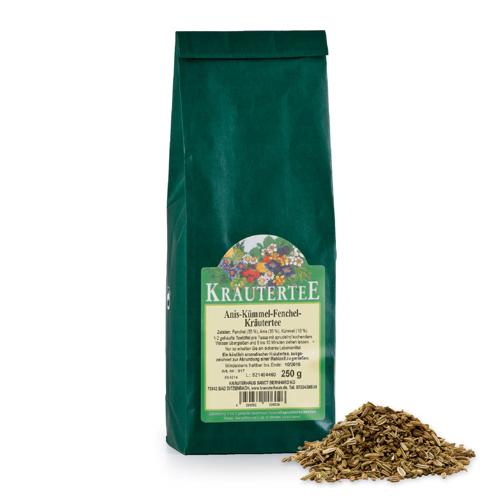 Anisecarawayfennelherb tea » Buy securely online now Sanct Bernhard
