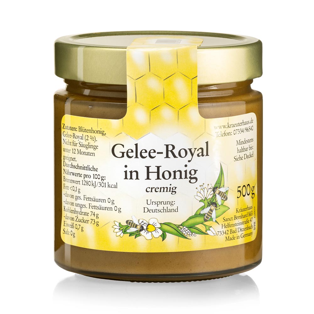 Royal Jelly in Honey » Buy securely online now Sanct Bernhard