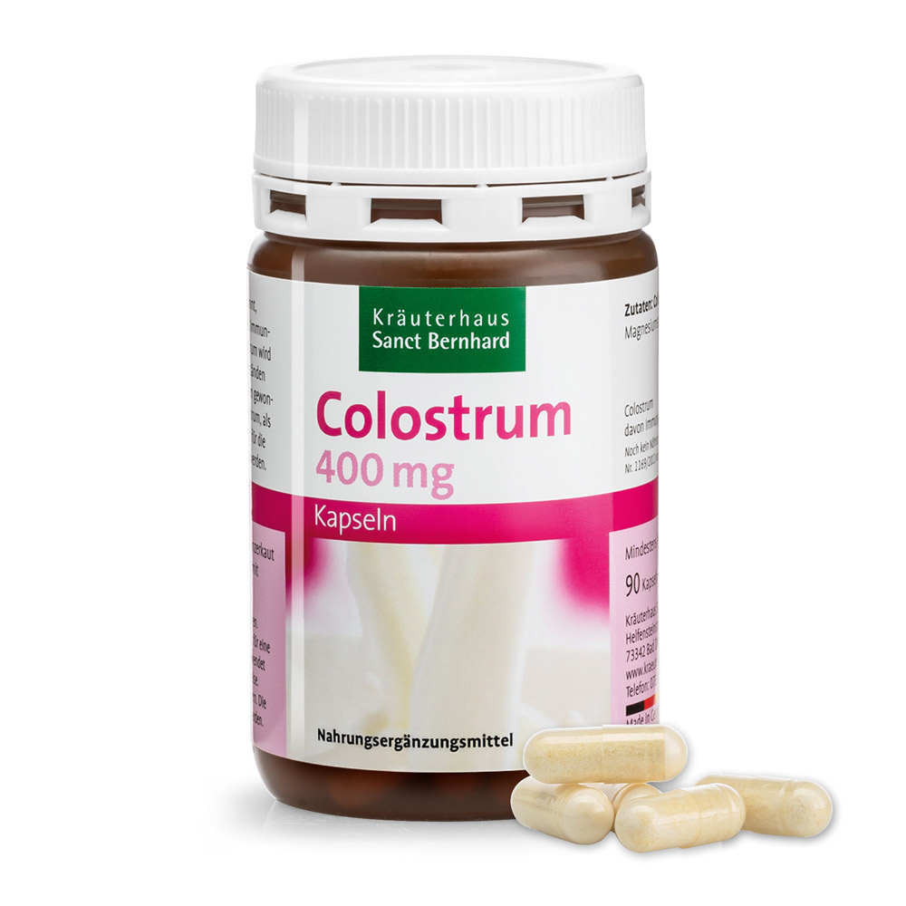 Colostrum Capsules » Buy securely online now | Sanct Bernhard