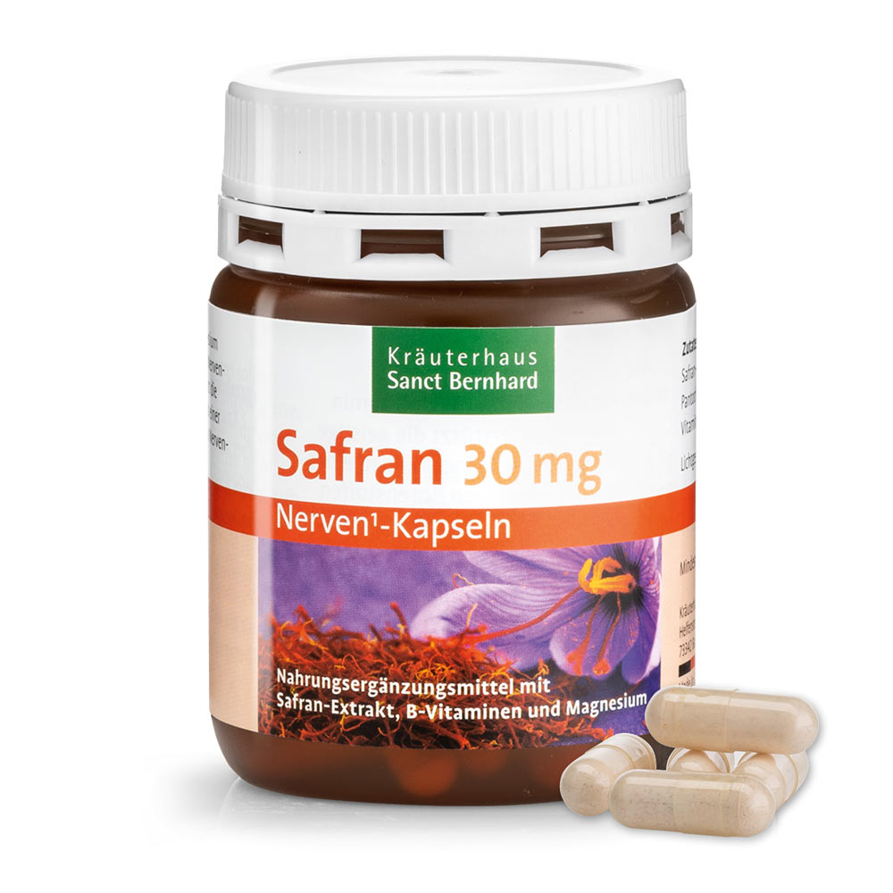 Saffron Nerve Capsules » Buy securely online now Sanct Bernhard