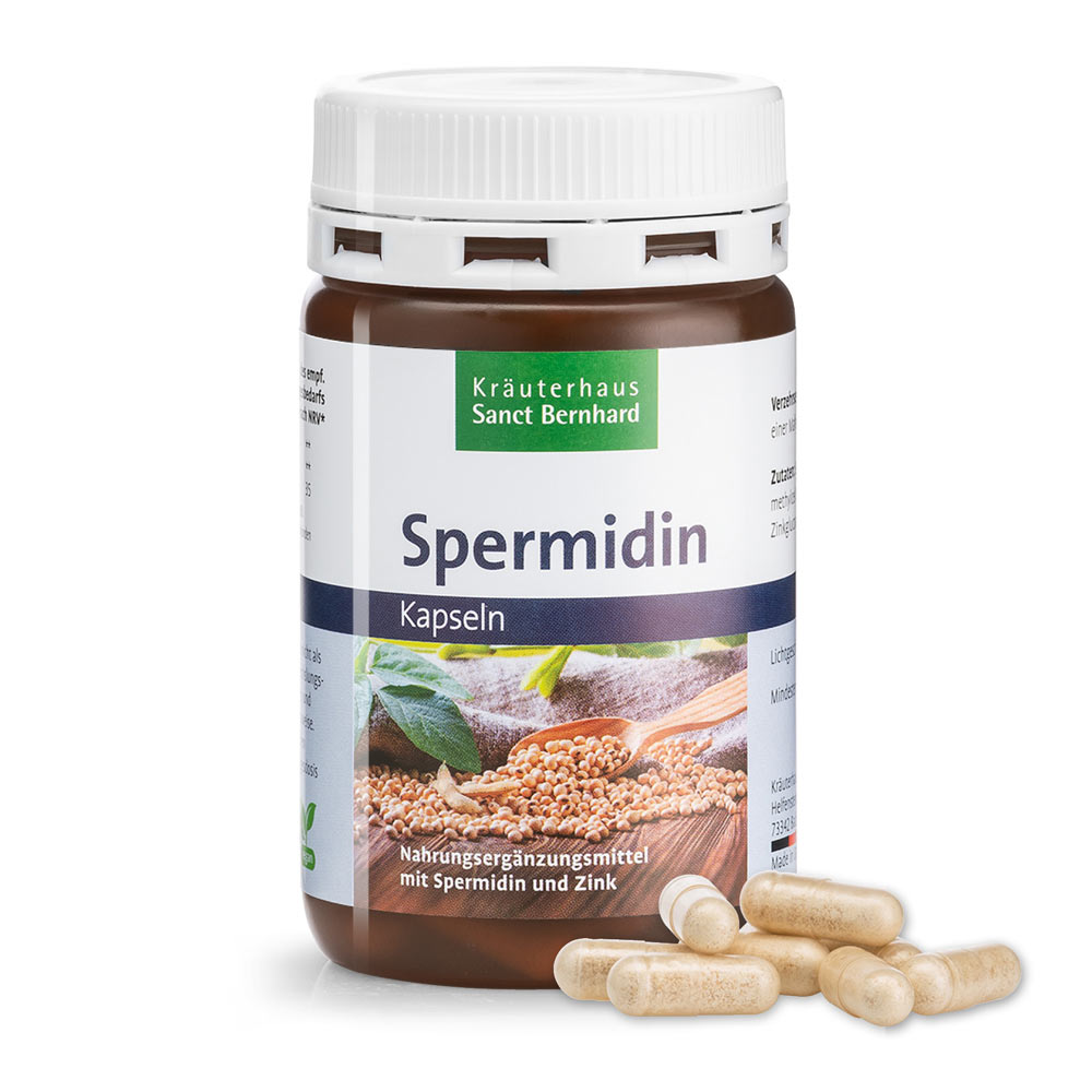 Spermidine Capsules » Buy securely online now | Sanct Bernhard