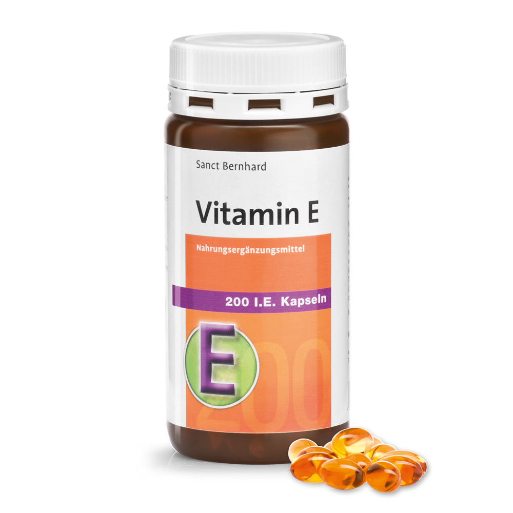 Vitamin E 200 I.E. Capsules » Buy securely online now | Sanct Bernhard