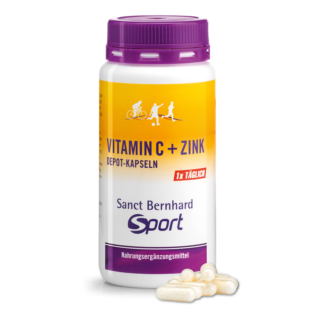 Sanct Bernhard Sport Vitamin C + Zinc Depot Capsules » Order online now