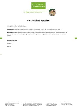 Prostate blend Herbal Tea 500 g