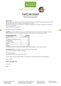 Propolis SageLozenges 150 tablets