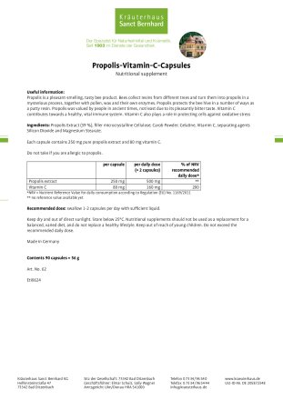 Propolis-Vitamin-C-Capsules 90 capsules