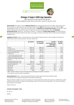 Omega-3 Supra-1000 mg Capsules 120 capsules