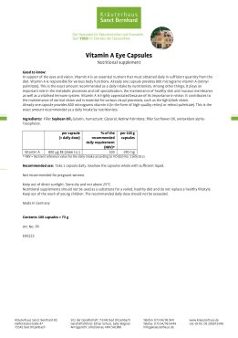 Vitamin A Eye Capsules 180 capsules