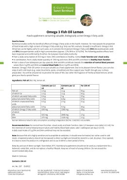 Omega 3 Fish Oil Lemon 250 ml