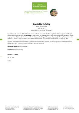 Crystal  Bath Salts 3 kg
