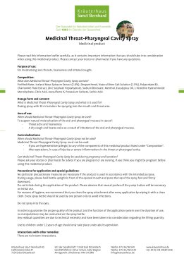Medicinal Throat-Pharyngeal Cavity Spray 30 ml