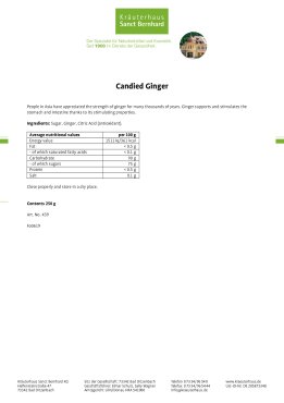 Candied Ginger 250 g