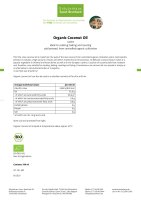 Organic Coconut Oil · cold pressed 500 ml