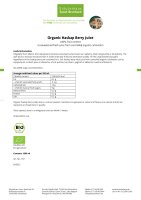 Organic Haskap Berry Juice