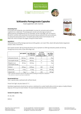 Schizandra Pomegranate Capsules 90 capsules
