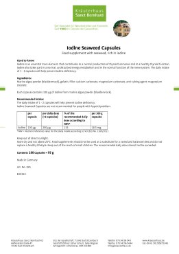 Iodine Seaweed Capsules 180 capsules