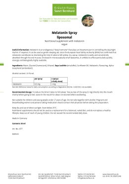 Melatonin Spray liposomal 30 ml