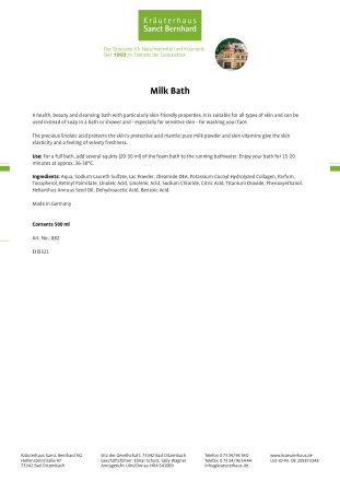 Milk Bath 500 ml