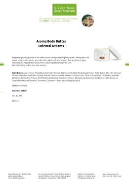 Aroma Body Butter Oriental Dreams 200 ml
