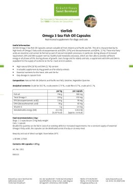 tierlieb Omega 3 Sea Fish Oil Capsules 400 capsules