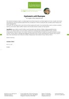 Hyaluronic acid Shampoo 250 ml