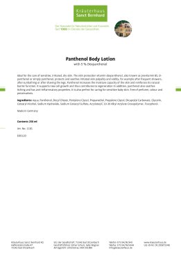 Panthenol Body Lotion 250 ml