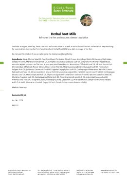 Herbal Foot Milk 250 ml