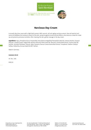 Narcissus Day Cream 50 ml