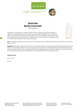 Queen Bee Beauty Cream Bath 750 ml