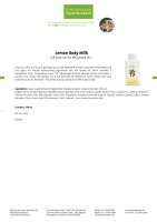 Lemon Body Milk 250 ml