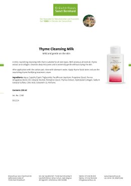 Thymus Cleansing Milk 250 ml