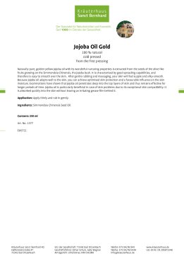 Jojoba Oil Gold SPF 6 250 ml