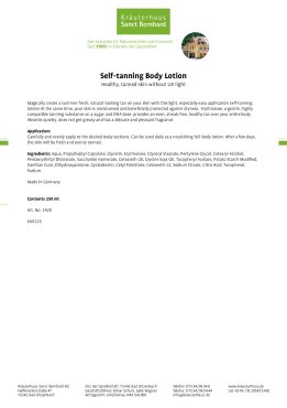 Self-tannig Body Lotion 250 ml