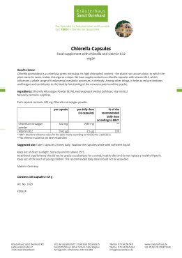 Chlorella Capsules 180 capsules