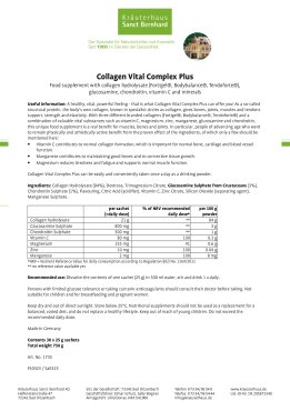 Collagen Vital Complex Plus 750 g