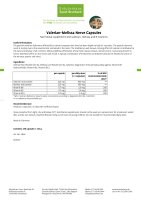 Valerian-Melissa Nerve Capsules 240 capsules