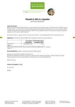 Vitamin E 200 I.U. Capsules 240 capsules
