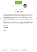 Sanct Bernhard Sport WARM-UP Massage Oil 500 ml