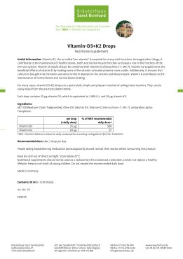 Vitamin-D3+K2 Drops 2 x 30 ml 60 ml