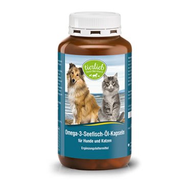 tierlieb Omega 3 Sea Fish Oil Capsules 400 capsules