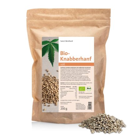 Organic hemp snack Sweet 200 g