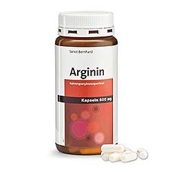 Arginine Capsules 500 mg 150 capsules