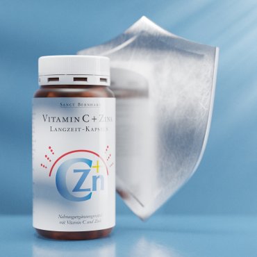 Vitamin C + Zinc Slow Release Capsules 180 capsules